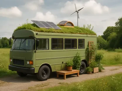 Couple Turns Vintage Bus into Sustainable Tiny Home